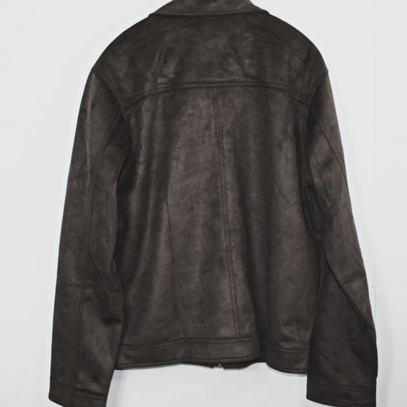 Black Faux Leather Jacket XXL - Picture 5 of 6